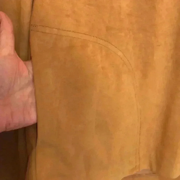 Vintage The Casual Man suede top with zipper close - Picture 2 of 8
